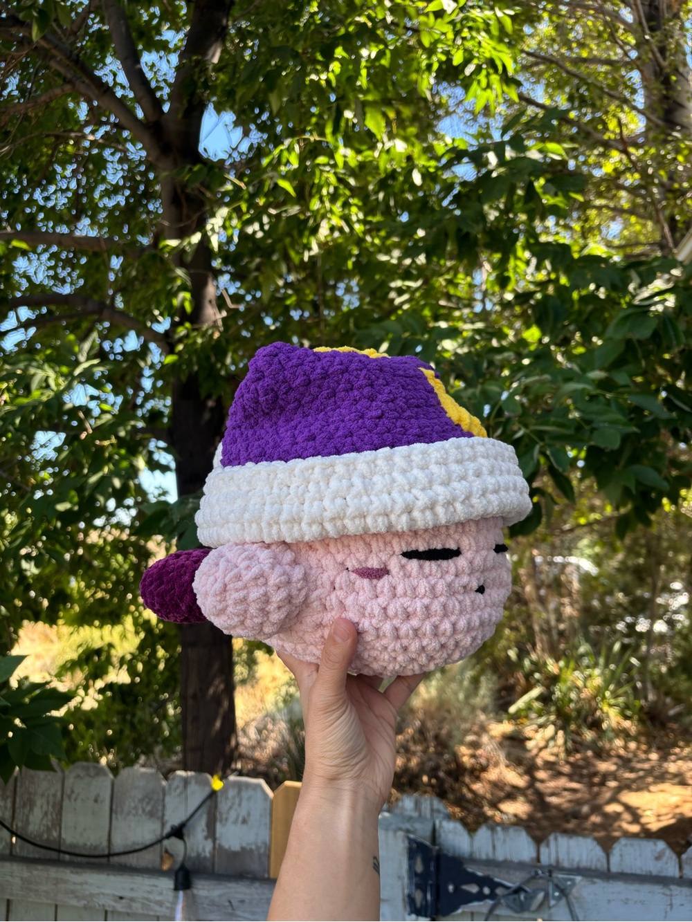 Crochet Sleepy Kirby
